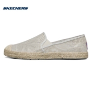 斯凯奇（Skechers）渔夫鞋丨女鞋秋冬蕾丝针织优雅透气舒适单鞋休闲鞋 15637-BKW 黑色/白色 40