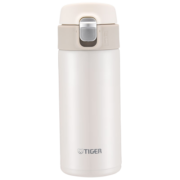 虎牌（TIGER）梦重力超轻弹盖保温杯白色360ml不锈钢户外车载水杯MMJ-A361WM