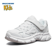Skechers斯凯奇秋季校园儿童小白鞋童鞋男防撞魔术贴运动鞋跑鞋998095L