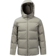 安踏（ANTA）雪壳羽绒服丨四防抗寒羽绒男女冬季保暖防泼水户外棉服外套面包服 四防科技-漫步灰-2-字母logo L/男175