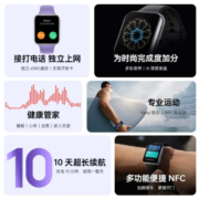 OPPO Watch SE 深云灰 全智能手表 男女运动电话手表 血氧心率监测 适用iOS安卓鸿蒙手机系统 独立 eSIM