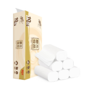需入会、Plus会员:清风无芯卷纸 原木纯品80克10卷4层加厚*2件
