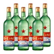 88VIP会员：红星 绿瓶 1680 二锅头 清香纯正 56%vol 清香型白酒750ml*6瓶
