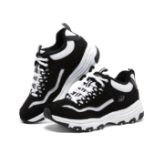 PLUS会员：SKECHERS 斯凯奇 加绒保暖老爹鞋 8730057 BKW