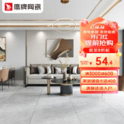 HAWKS 鹰牌 广东瓷砖800x800凯撒灰地板砖现代简约客厅全抛釉 E0GB09DE（单片价 800x800mm