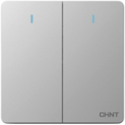 正泰(CHNT)开关墙壁面板家用86型面板二开单控开关NEW6C幻银灰