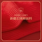 THREEGUN 三枪 本命年红袜子纯棉抑菌防滑情侣结婚礼物2023秋冬男士长筒袜2双