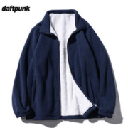 DAFTPUNK 疯庞克 摇粒绒外套内胆冲锋衣加绒加厚立领不倒绒棉服开衫夹克