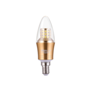 雷士（NVC）LED灯泡尖泡 9瓦E14小螺口家用大功率光源节能灯三档调色5只装