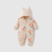 aqpa 婴儿棉服连体衣夹棉秋冬装保暖