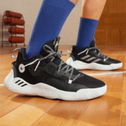 京东百亿补贴:adidas阿迪达斯官方 哈登Stepback 3男女签名版中帮实战篮球运动鞋 黑/白 42(260mm)