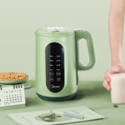美的（Midea）豆浆机家用 全自动加热 智能熬煮破壁榨汁豆浆机 多功能无网易清洗搅拌机料理机 【 象牙白】006S