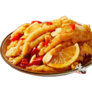 峰味尊食酸辣柠檬无骨鸡爪即食去骨凤爪办公休闲零食 蒜香加辣无骨鸡爪 500克
