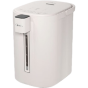 美的（Midea）电热水瓶热水壶恒温电水壶饮水机煮茶壶304不锈钢5L多段温控烧水壶双层防烫智能烧水一体机 经典白丨智能触屏按键 SP50E502