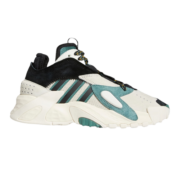 阿迪达斯 （adidas）三叶草休闲鞋男女STREETBALL低帮复古运动板鞋老爹鞋FV5147 米白黑绿-FV5147 36