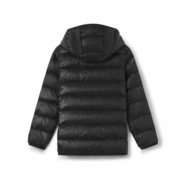 探路者（TOREAD）专款 儿童羽绒服男女中大童装秋冬季超轻韩版短款外套服 黑色 150
