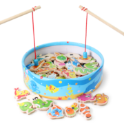 铭塔玩具 磁性钓鱼 1-3-5周岁婴幼男孩女孩早教 新款41条鱼+2根钓竿(桶装) 彩盒装