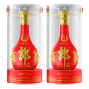 郎酒【婚宴送礼】红花郎十五（15）陈酿 53度 酱香型白酒 53度 500mL 2瓶