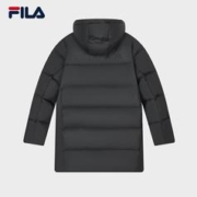 FILA 斐乐 官方男士中长款羽绒服2023冬新款时尚休闲基础连帽外套
