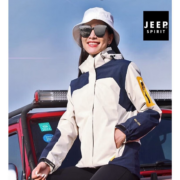 京东百亿补贴：JEEP SPIRIT吉普 冲锋夹克外套两件套三合一抓绒内胆 多款多色可选