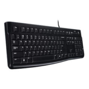 logitech 罗技 K120 104键 有线薄膜键盘 黑色