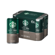 星巴克（Starbucks） 星倍醇 小绿罐即饮浓咖啡饮料 经典美式 228ml*6