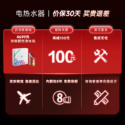 史密斯（A.O.SMITH）60升电热水器 金圭内胆 短款小尺寸 手机预约 双棒双3kW速热 E60VDP-B京东小家智能生态