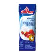 安佳(Anchor)新西兰进口 动物奶酪淡奶油稀奶油250ml 冷藏烘焙奶茶DIY