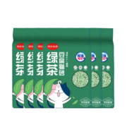 倔强的尾巴 绿茶豆腐猫砂专利除臭快速吸水结团猫砂宠物用品 2.3kg*6袋