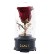 野兽派（THE BEAST）升级版心中的玫瑰音乐水晶球永生花礼盒生日礼物
