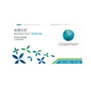 库博光学（coopervision）倍明视倍新进口透明隐形眼镜月抛6片装 100度