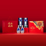 PLUS会员：汾酒 青花20 清香型白酒 53度 500mL 2瓶 龙年礼盒（带礼袋）
