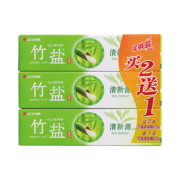plus会员、需首购：竹盐牙膏 清新源110g*3