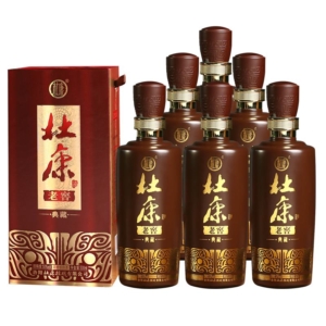 杜康老窖典藏濃香型白酒50度500ml6瓶整箱