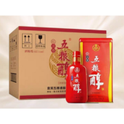 概率劵:五粮液 五粮醇 红淡雅铁盒 浓香型白酒 50度 500ml*6瓶 整箱装 龙年送礼