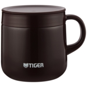 虎牌（TIGER） MCI-A28C 不锈钢双层迷你真空保温保冷杯办公杯咖啡杯水杯280ml 咖啡色T