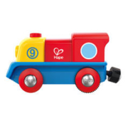 Hape 仓库直发 儿童轨道 彩虹电动火车头
