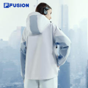 FILA 斐乐 欧阳娜娜同款丨FILA FUSION斐乐潮牌新机服两件套女棉服连帽外套