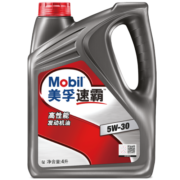 美孚（Mobil）速霸高性能 矿物质汽机油 5W-30 SN 4L 汽车保养