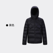 HIGHROCK 天石 轻薄羽绒服男连帽秋冬季700蓬鹅绒菱形轻量格外套潮休闲上衣加厚 F22196黑色轻薄羽绒服 M