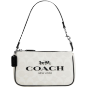 PLUS会员：COACH 蔻驰 女士经典印花麻将包 PVC手提小方包 CP252SVCAH