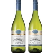 OYSTER BAY 蚝湾 OysterBay新西兰金奖长相思白葡萄酒霞多丽干白750ML*2瓶装 会员送礼盒。
