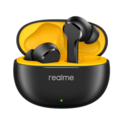 realme 真我Buds T100真无线蓝牙耳机 通话降噪长续航28h闪充低延时 华为苹果手机通用 朋克黑