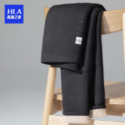 京东百亿补贴:海澜之家 HLA 男 仿羊羔绒420g羽绒贴片保暖打底裤 麻灰8023