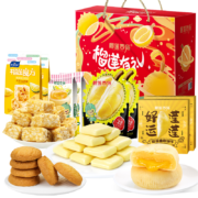 PLUS会员：榴莲西施 榴莲零食大礼包 年货礼盒装 糖果饼干沙琪玛