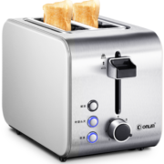 东菱（Donlim）全不锈钢烤机身面包机 多士炉 烤面包机 宽槽吐司机 DL-8117