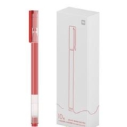 Xiaomi 小米 巨能写 拔帽中性笔 红色 0.5mm 10支装