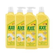 88VIP会员：AXE 斧头 牌洗洁精柠檬护肤1.18kg*4可洗果蔬家庭装家用特价实惠装