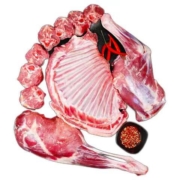 半只羊肉 净重10斤(羊腿4斤+羊排3斤+羊脊骨3斤) 火锅食材