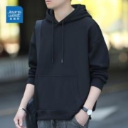 JEANSWEST 真维斯 春秋舒适宽松休闲长袖t恤外穿潮流上衣简约百搭男连帽卫衣